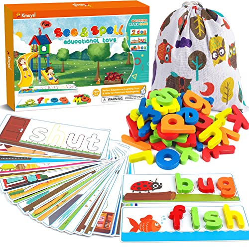 80Pcs See & Spell Educational Toys for Kids