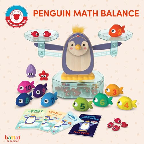 Battat Education Penguin Math Balance: Kids Math Games