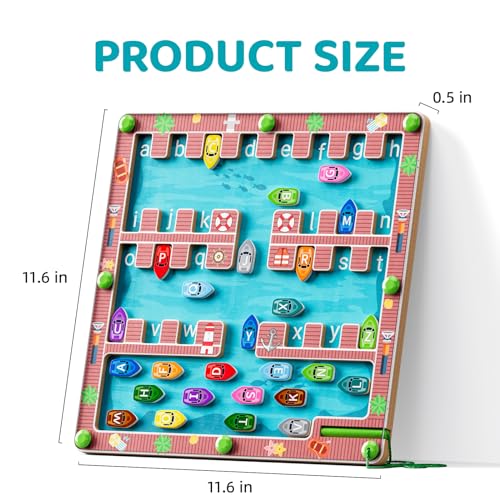 Montessori Magnetic Alphabet Maze: Educational Toddler Travel Toy