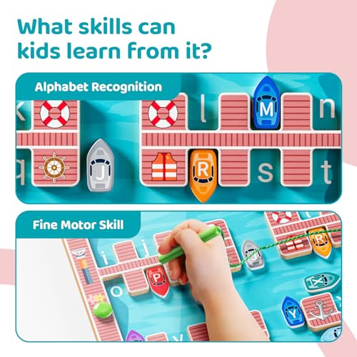 Montessori Magnetic Alphabet Maze: Educational Toddler Travel Toy