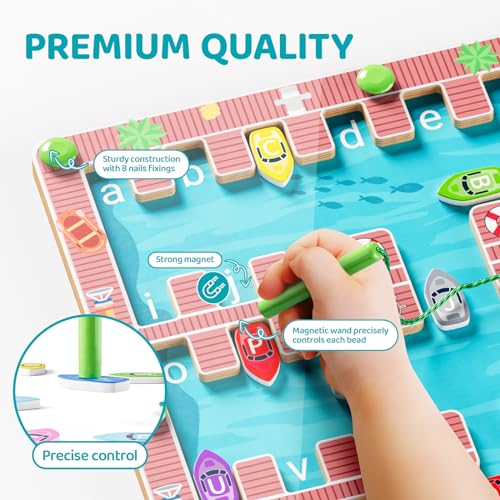 Montessori Magnetic Alphabet Maze: Educational Toddler Travel Toy