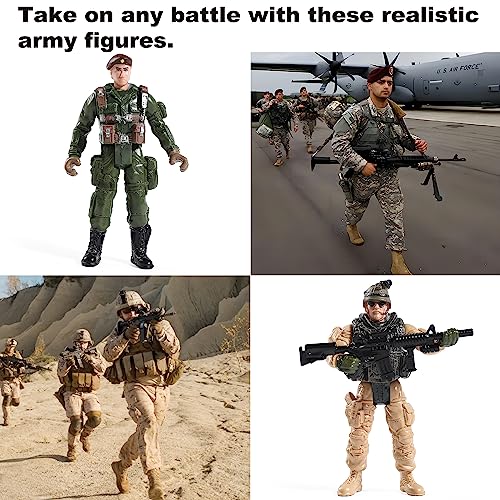 12Pcs US Army & SWAT Team Toy Soldiers Set