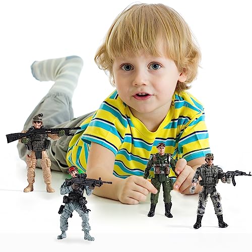 12Pcs US Army & SWAT Team Toy Soldiers Set