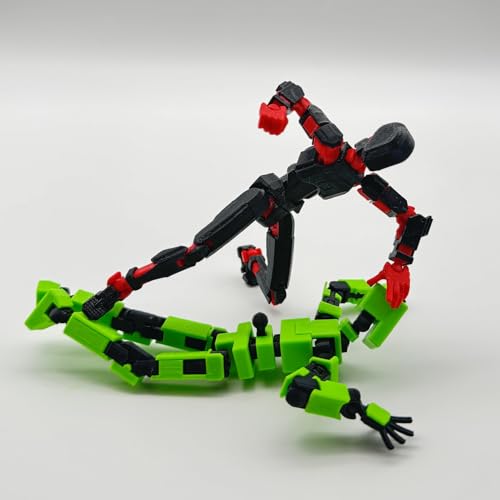 Black 5.54" 3D Printed Multi-Jointed Action Figure