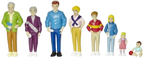 Marvel Education Caucasian Family Dollhouse Toy Figure Set