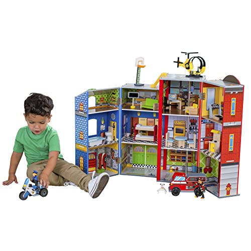 KidKraft Everyday Heroes Wooden Playset with 26 Accessories