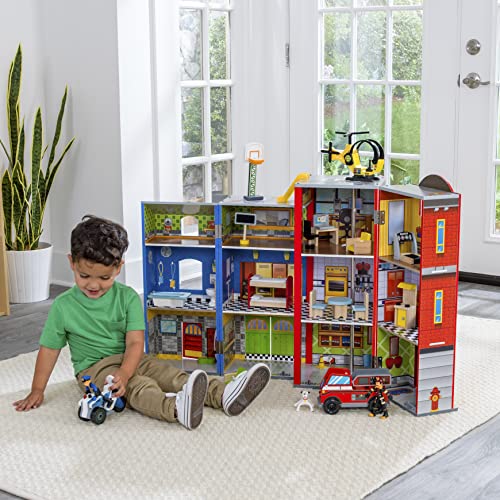 KidKraft Everyday Heroes Wooden Playset with 26 Accessories
