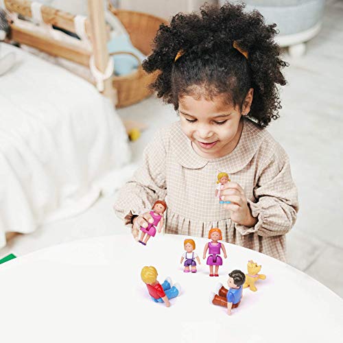 Playkidz Family Figures Set - Parents, Sibling, Pet