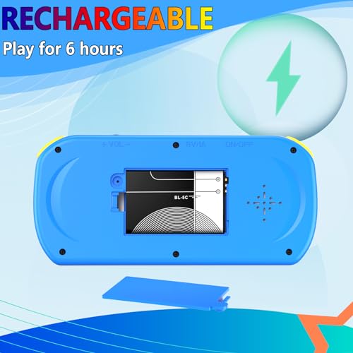 Handheld Console with 218 Retro Video Games, Portable LCD