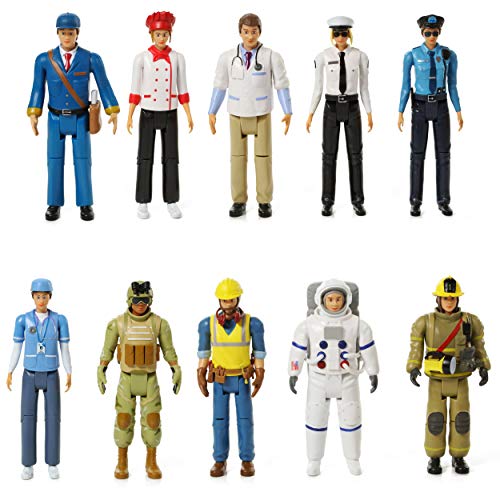 Sweet Li’l Family Dollhouse Figures Set with 10 Characters
