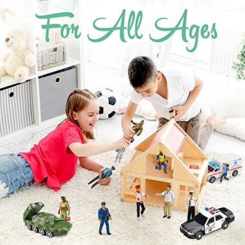 Sweet Li’l Family Dollhouse Figures Set with 10 Characters