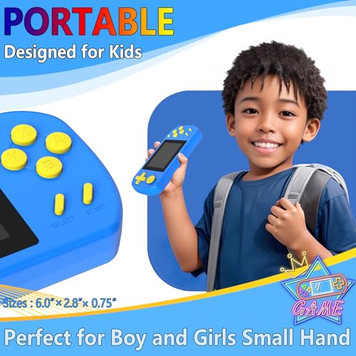 Handheld Console with 218 Retro Video Games, Portable LCD