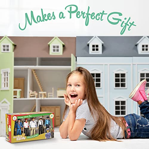 Sweet Li’l Family Dollhouse Figures Set with 10 Characters