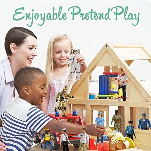 Sweet Li’l Family Dollhouse Figures Set with 10 Characters