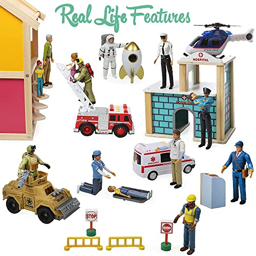 Sweet Li’l Family Dollhouse Figures Set with 10 Characters