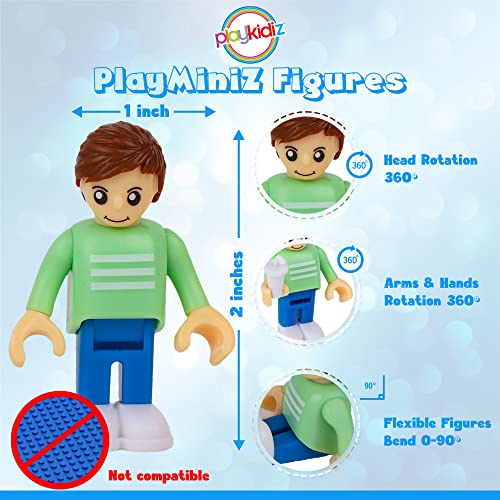 Playkidiz 8 Toy Figures & Playsets Family Set
