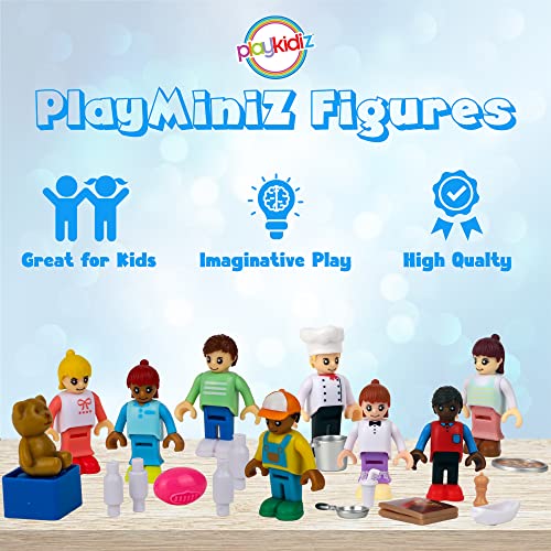 Playkidiz 8 Toy Figures & Playsets Family Set