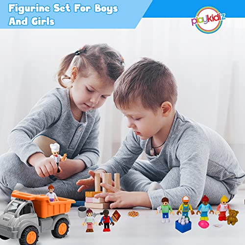 Playkidiz 8 Toy Figures & Playsets Family Set