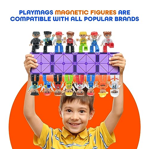Playmags Large Magnetic Figures Community Set - 15 Pieces