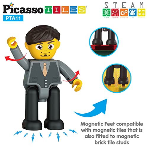 Picasso Toys Magnetic Family Construction Building Blocks Set