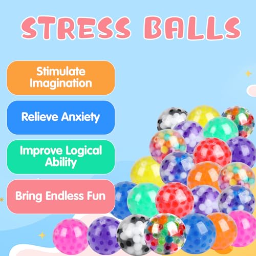 24-Pack Squishy Stress Balls for Fidget Fun