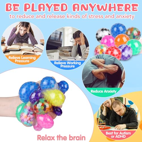 24-Pack Squishy Stress Balls for Fidget Fun