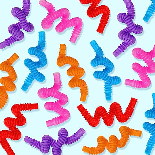 52 Pack Pop Tubes - Fun Sensory Fidget Toys