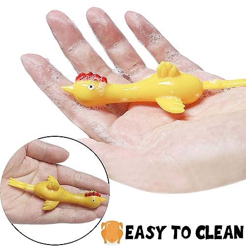 Flying Rubber Chicken Slingshot Toy 12-Pack