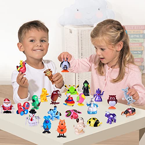 25pcs Wind-Up Animal Toys for Kids Fun