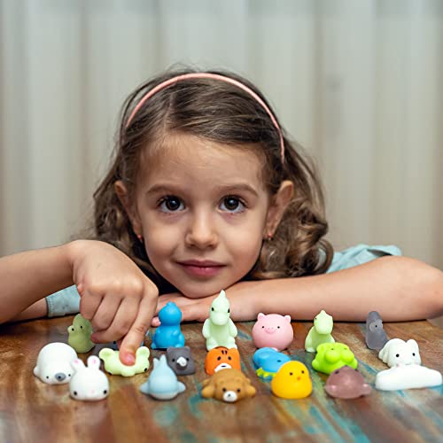 Kawaii Animal Squishies - 20 Soft Fidget Toys