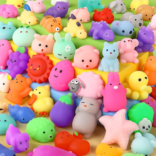 FLY2SKY 45Pcs Kawaii Mini Animal Squishies