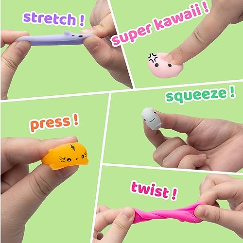 110 Pcs Mini Kawaii Mochi Squishy Toys