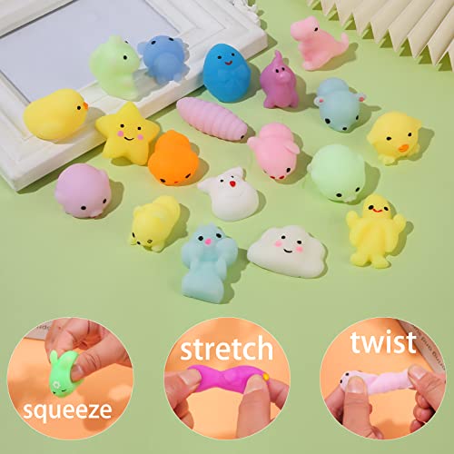 72-Pack Kawaii Mochi Squishy Animal Toys