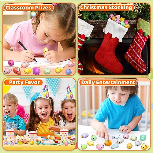 110 Pcs Mini Kawaii Mochi Squishy Toys