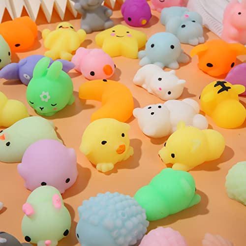 72-Pack Kawaii Mochi Squishy Animal Toys