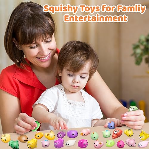 110 Pcs Mini Kawaii Mochi Squishy Toys