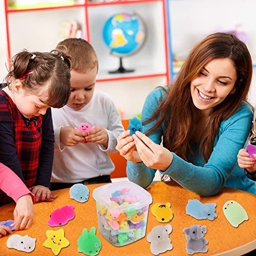 72-Pack Kawaii Mochi Squishy Animal Toys