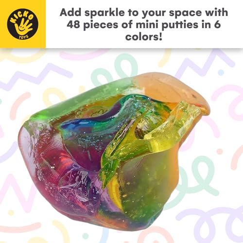 Kicko Glitter Mini Putty - 48 Pack Assortment