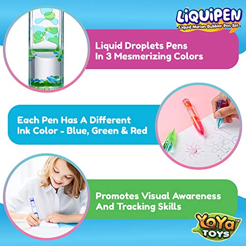 Yoya Liquipen Fidget Pens - 3 Pack