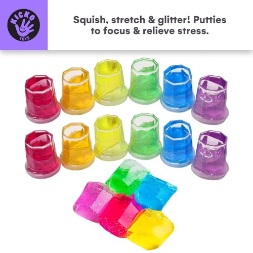 Kicko Glitter Mini Putty - 48 Pack Assortment