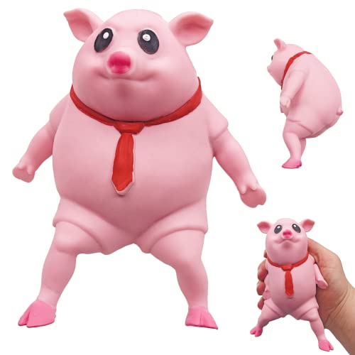Cute Pink Pig Squishy Toy for Stress Relief