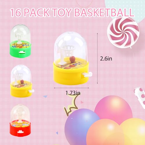 16 PACK Mini Basketball Games Toys for Kids