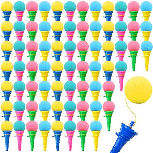 Colorful Mini Ice Cream Cone Launchers - 72 Pcs