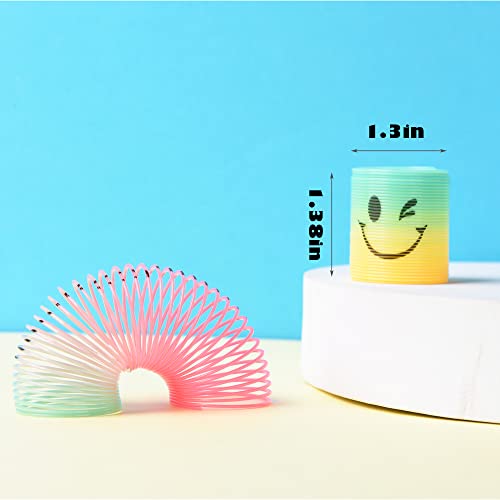 36 Pack Mini Rainbow Coil Spring Fidget Toys