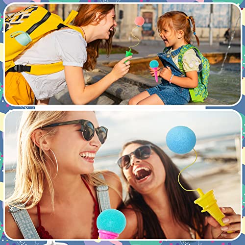Colorful Mini Ice Cream Cone Launchers - 72 Pcs
