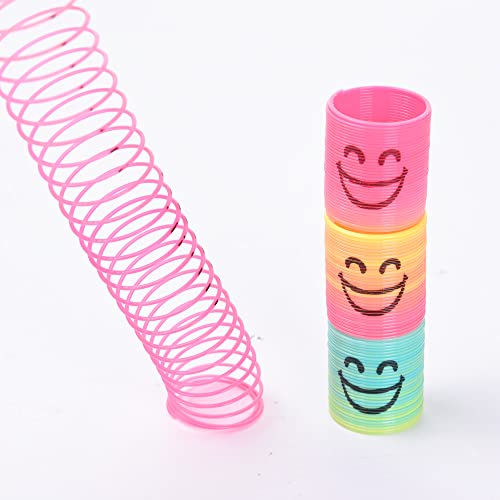36 Pack Mini Rainbow Coil Spring Fidget Toys
