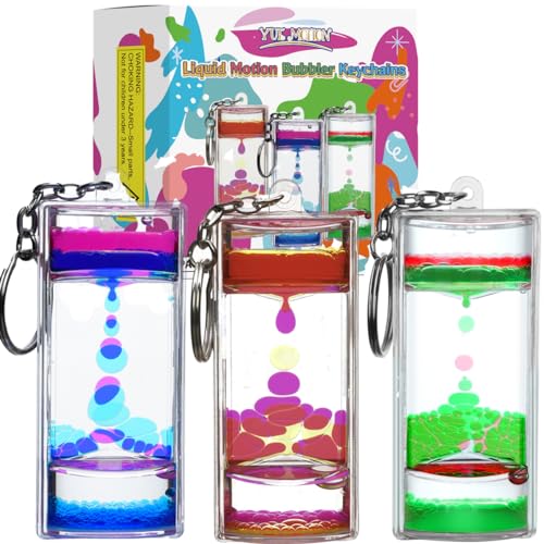 Liquid Motion Bubbler Keychains - Fidget Sensory Set