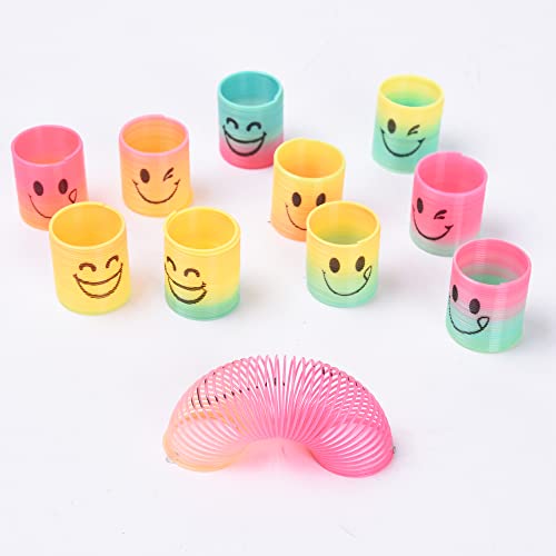 36 Pack Mini Rainbow Coil Spring Fidget Toys