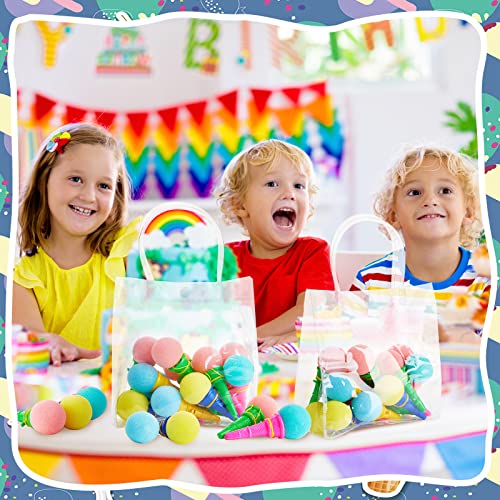Colorful Mini Ice Cream Cone Launchers - 72 Pcs