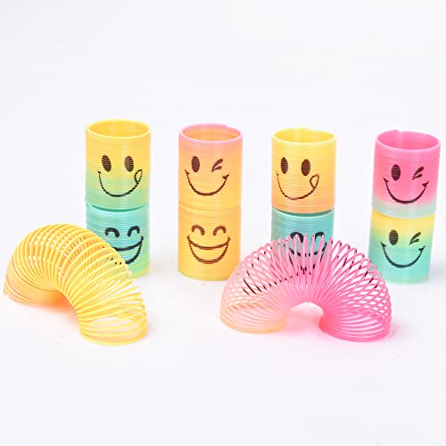 36 Pack Mini Rainbow Coil Spring Fidget Toys